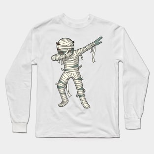 Dabbing Mummy Halloween Dab Dance Pose Long Sleeve T-Shirt